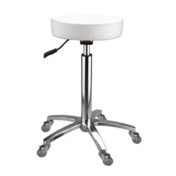 Tabouret CONFORT Skai Blanc