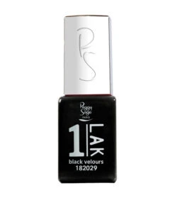One Lak 1 Step Gel Polish Black Velours Peggy Sage 5ml