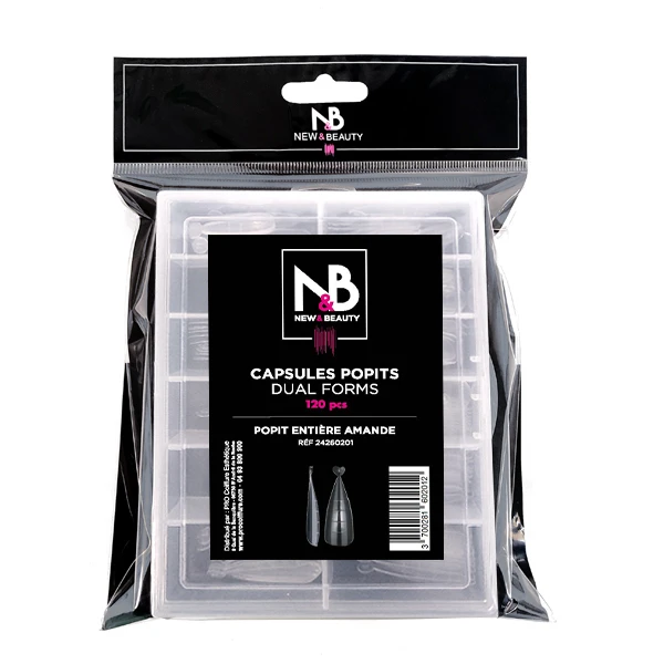 Capsules Nail Art Pop-it Amande New & Beauty X120pcs 1 Capsules Nail Art Pop-it Amande New & Beauty X120pcs
