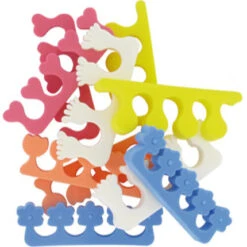 25 Paires D' Écarte-Orteils Couleurs Assorties