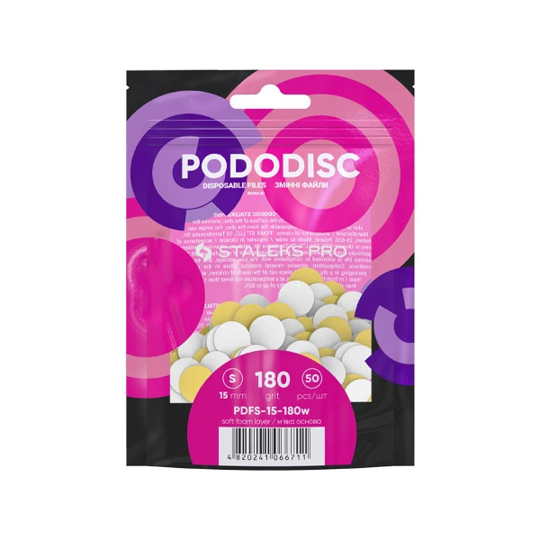 Emeri Spécial Pododisc Taille S Staleks 15mm 50pièces 1 Emeri Spécial Pododisc Taille S Staleks 15mm 50pièces