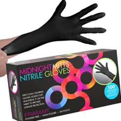 Gants En Nitrile Noirs Taille M Framar
