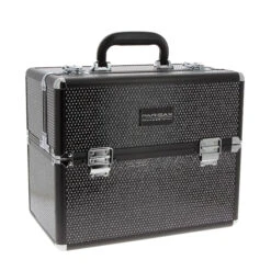 Mallette Make Up Strass Noire 6 Plateaux