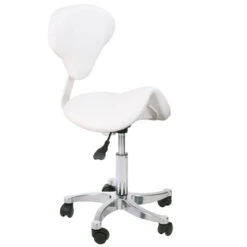 Tabouret Vena Blanc Avec Dossier