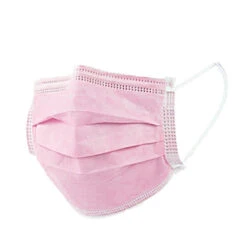 Masque Bucco Nasal 3 Plis Rose X50