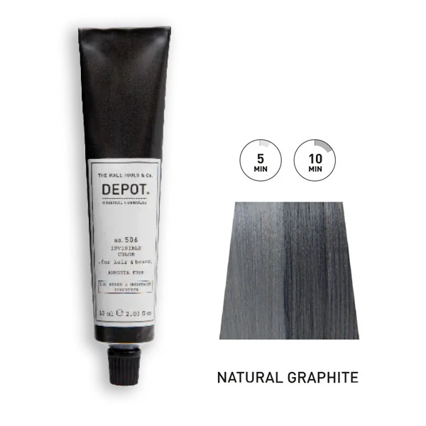 Kit Coloration Barbe & Cheveux N°506 Natural Graphite DEPOT 1 Kit Coloration Barbe & Cheveux N°506 Natural Graphite DEPOT