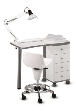 Table Manucure Noelly Blanche Sans Aspirateur