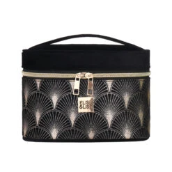 Vanity Velours Noire à Motifs Dorés Stella Green