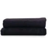 Lot De 2 Draps De Bain Noirs 100x200