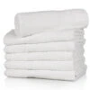 Lot De 12 Serviettes De Toilette Blanches 50x90