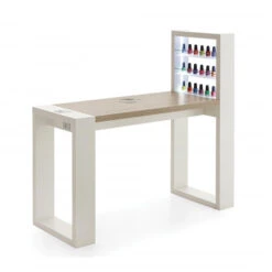 Table De Manucure LIVING Avec Aspi Et étagères Intégrés