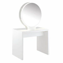 Coiffeuse Centrale Rondo 2 Places Blanche Ou Dorée Ceriotti