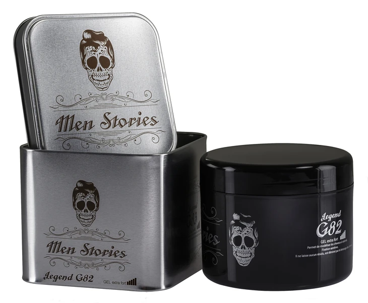 Gel Extra Fort Boite Métal Men Stories500 Ml 1 Gel Extra Fort Boite Métal Men Stories500 Ml