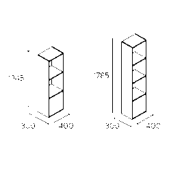 Présentoir Bookman 4 EspacesPahi