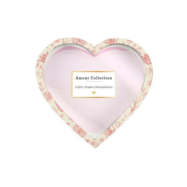 Coffret 6 Disques Eponge Démaquillants Forme Coeur 1 Coffret 6 Disques Eponge Démaquillants Forme Coeur