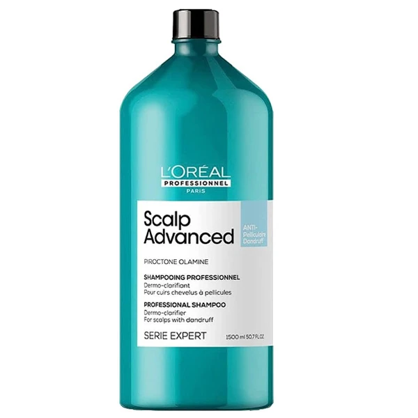 Shampoing Anti-Pelliculaire Clarifiant Scalp Advanced Serie Expert L'Oréal Professionnel 1500ml 1 Shampoing Anti-Pelliculaire Clarifiant Scalp Advanced Serie Expert L'Oréal Professionnel 1500ml