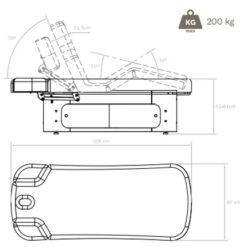 Lit Électrique Apollon SPA Skaï Blanc
