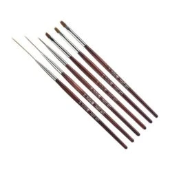 Set 6 Pinceaux Décoration Nail Art